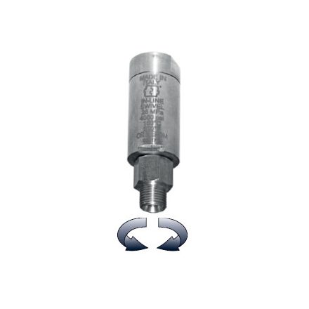 Forgócsatlakozó egyenes Tecomec 1/4"F - 1/4"M EPDM INOX