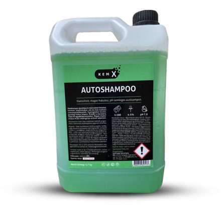 KemX Autoshampoo 4,7kg - Illatosított autósampon kézi mosáshoz, habkefébe
