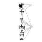 Mágnesszelep Bürkert 213865 type 6227 EPDM NC 24V 1/2"