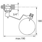 Jakabszelep-vízszelep AK 3/8"M