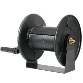 Magasnyomású tömlődob kézi 40m 3/8"M műanyag/réz